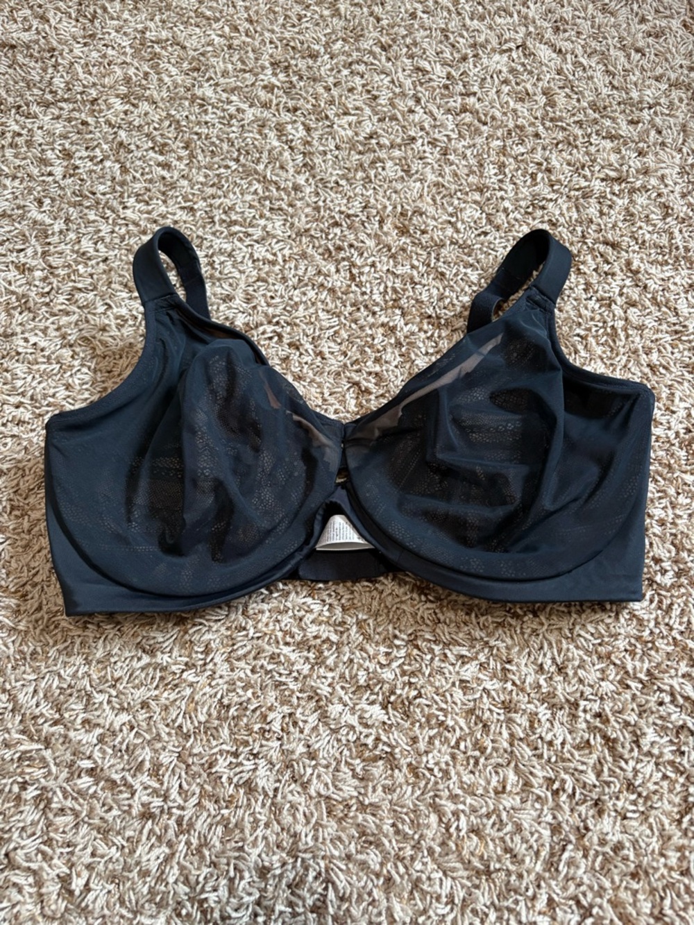 SPANX Low Profile Illusion Lace Minimizer Bra in Black Womens size 40G